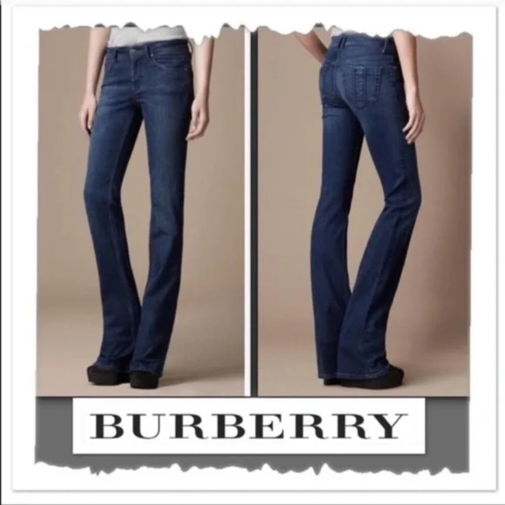 Burberry Brit Islington Boot Leg Jeans, Dark Wash 31